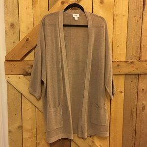 Old Navy beige knit cardigan